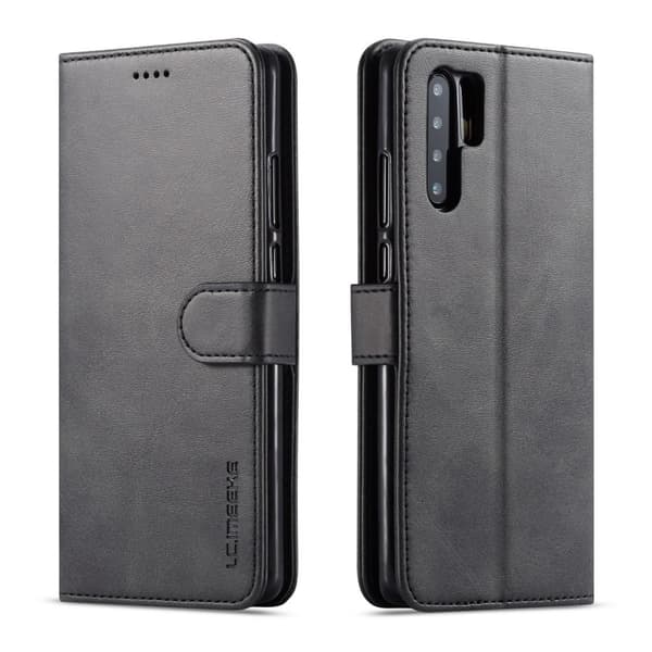 LC.IMEEKE Wallet Cover for Huawei P30 Pro - Black