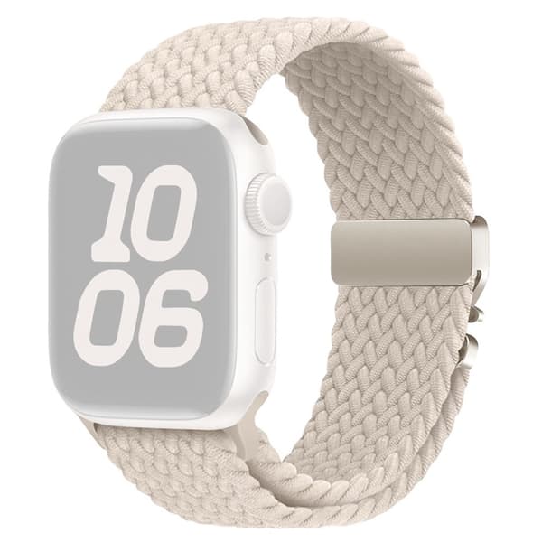 Apple Watch 49/46/45/44/42mm Braided Nylon Watch Band – Beige