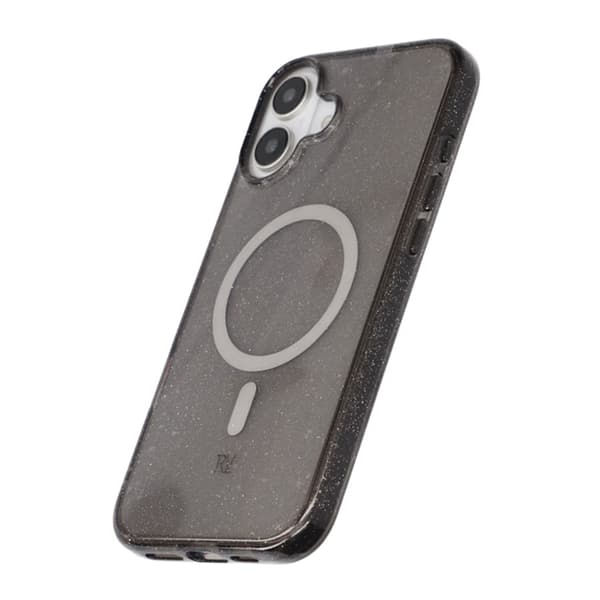iPhone 16 Plus Rvelon TPU Mobile Case with MagSafe - Glitter Black
