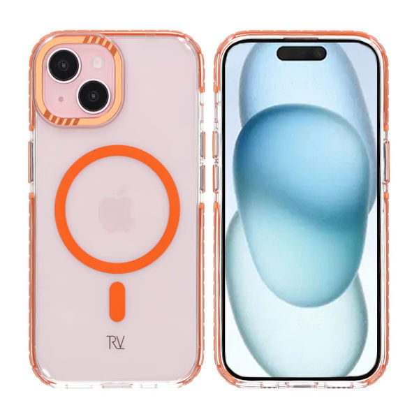 Rvelon Piaget Magnetic Case For iPhone 15 Orange
