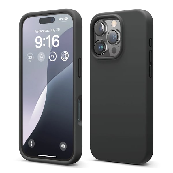 iPhone 16 Pro Max Silicone Case Rvelon - Black