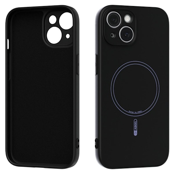 ABEEL iPhone 13 Case MagSafe Liquid Silicone – Black