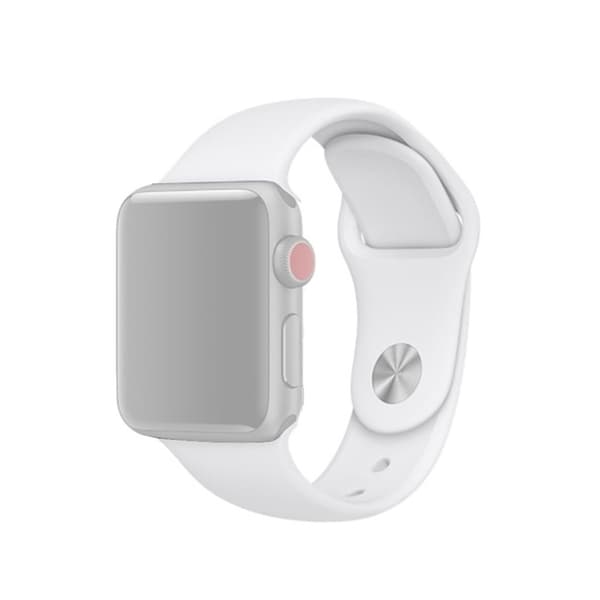 Apple Watch 42/41/40/38mm Silicone Watch Band – White