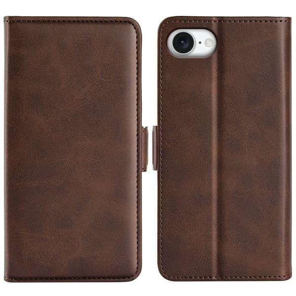 iPhone 17e/16e Wallet Cover - Brown