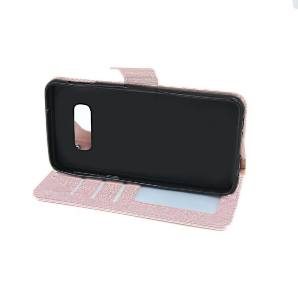Samsung Galaxy S10e Plånboksfodral med Stativ - Rosa