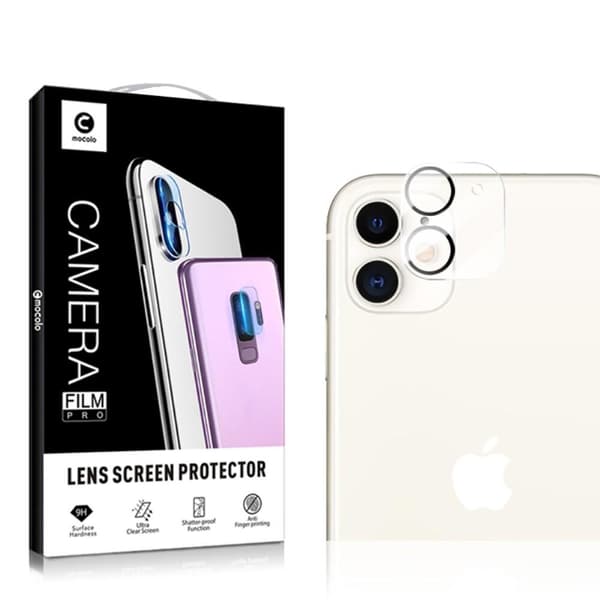 MOCOLO Linsskydd i Härdat Glas för iPhone 11 Svart