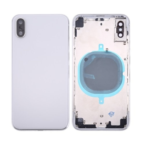iPhone X Back Cover & Frame (No Logo) - White