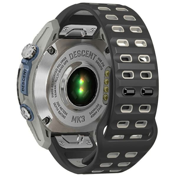 Garmin Fenix 8/E 47mm etc. Silicone Two-colored Watch Band - Gray