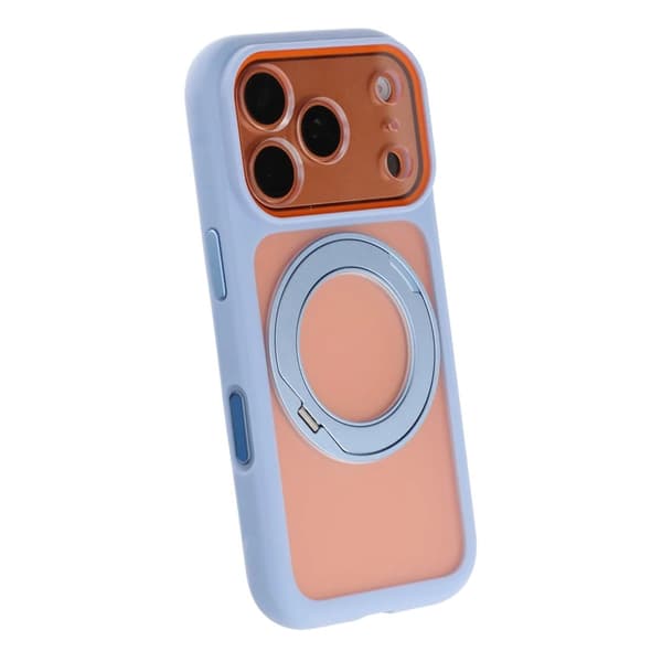 Skal med Roterbart MagSafe-Stativ för iPhone 17 Pro/18 Pro - Ljusblå