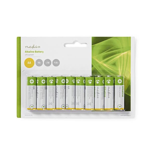 Nedis Alkaline Batteries AA, 1.5V, 10-pack