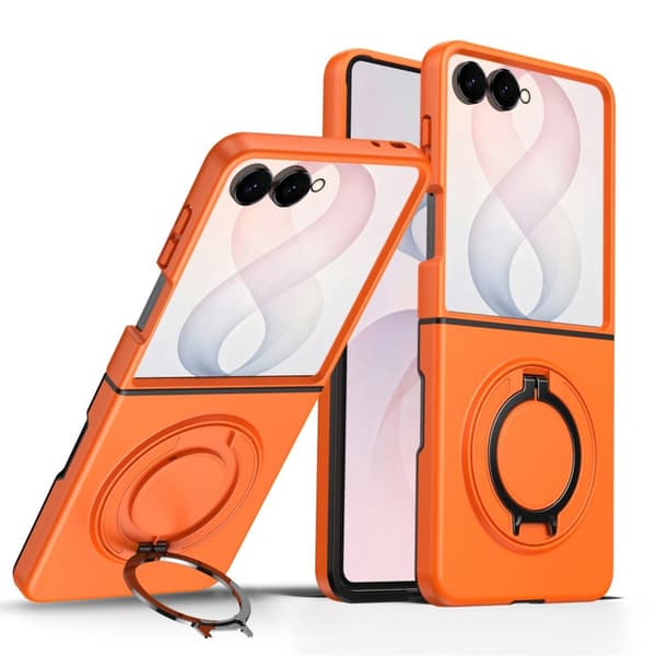Samsung Galaxy Z Flip8 MagSafe Case with Ring Stand - Orange
