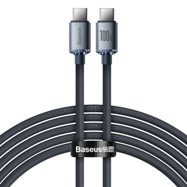 Baseus USB-C to USB-C Fast charging cable, 100W, 2m - Black
