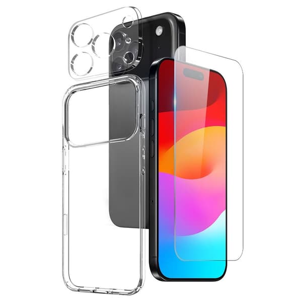 NORTHJO iPhone 17 Pro Max 3-in-1 Set with Case/Screen Protector/Lens Protector