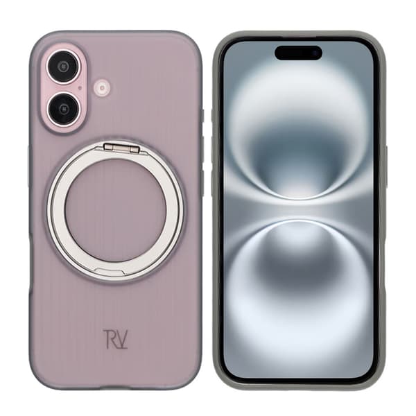 iPhone 16 Rvelon Case Rotating Magnet Stand - Gray