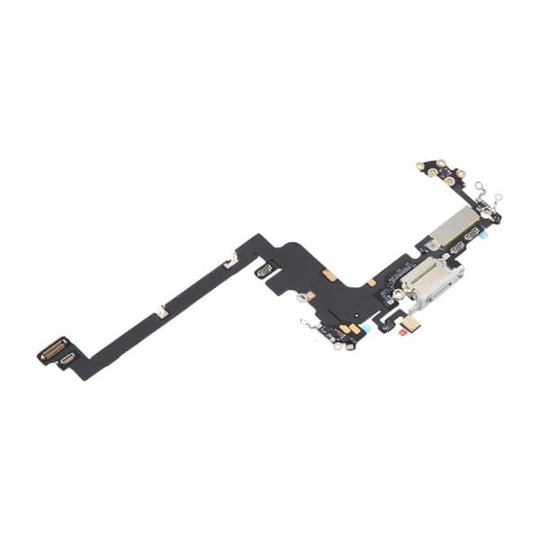 Charging Connector with Flex Cable for iPhone 17 Pro - Silver