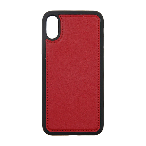 iPhone X/XS Plånboksfodral Magnet Läder med Stativ G-SP - Röd