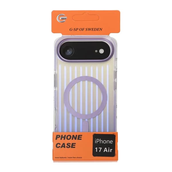 Mobile Case Corrugated MagSafe for iPhone Air - Light Purple