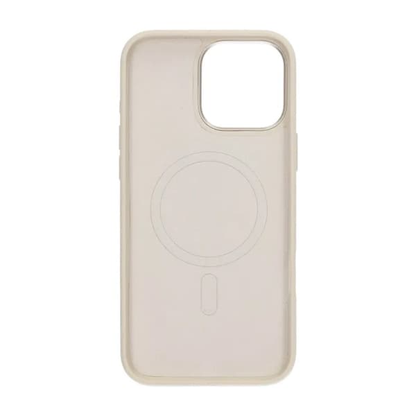 Silicone Mobile Case for iPhone 15 Pro Max - White with Camera Protection