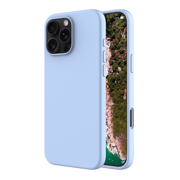 Rvelon Mobile Case Silicone MagSafe for iPhone 16 Pro - Light Blue