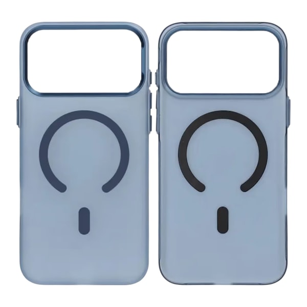 Ice Mist PC Magnetic Case For iPhone 17 Pro Max Blue