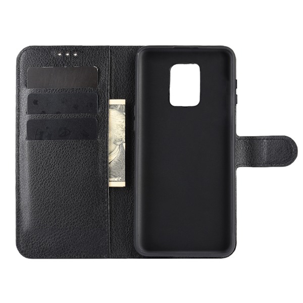 Xiaomi Redmi Note 9 Pro Plånboksfodral med Stativ - Svart