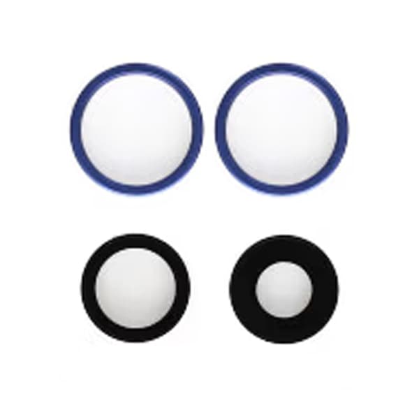iPhone 16 and 16 Plus Camera Lens with Metal Frame - Blue