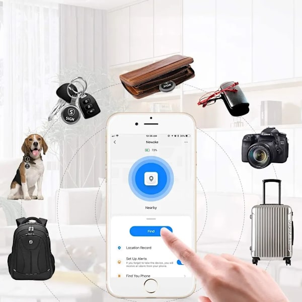 SiGN Smart Bluetooth Finder - Svart - 3-pack
