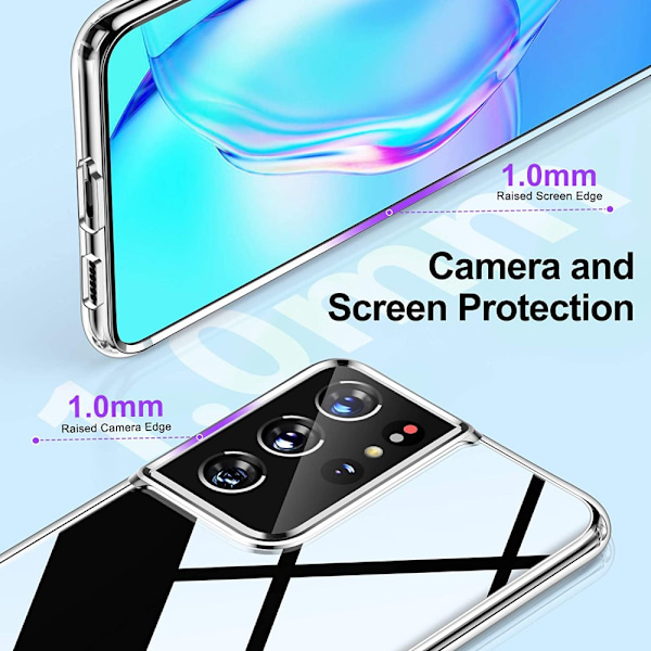 Stöttåligt Skal Samsung Galaxy S21 Ultra - Transparent