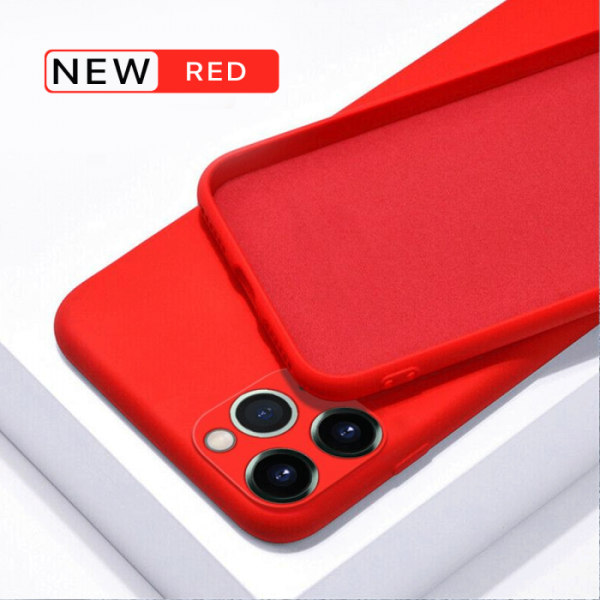 iPhone 12 Pro Max Soft Silikon Skal Hög kvalité - Röd