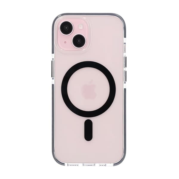 iPhone 15 Mobile Case Magnet Double Protection - Black