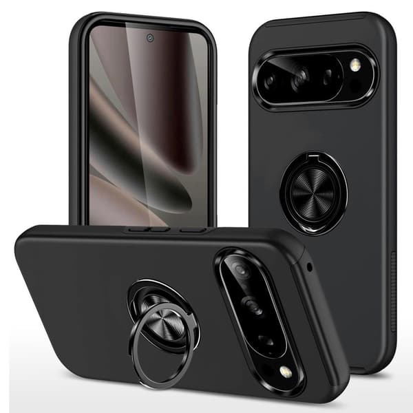 Google Pixel 11 / 11 Pro Case with Ring Holder - Black
