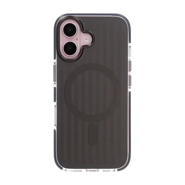 Patterned TPU Case for iPhone 16 with MagSafe - Black