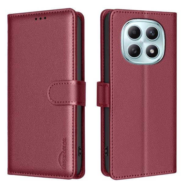 BINFEN COLOR Xiaomi Redmi Note 15 Wallet Cover RFID Blocking - Red