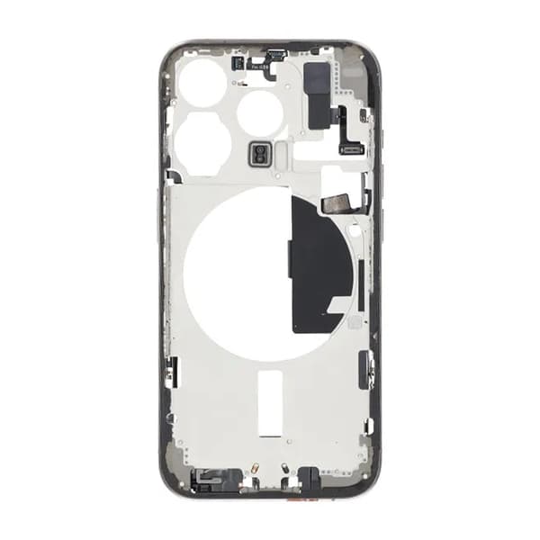 Middle Frame with Small Parts for iPhone 15 Pro - Natural Titanium OEM
