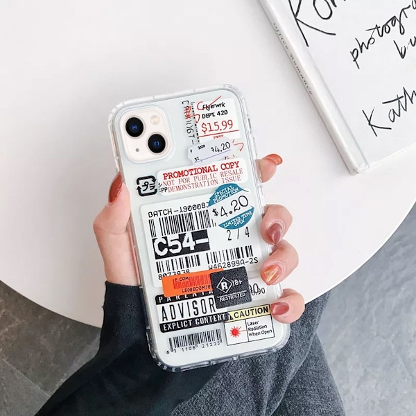 Stöttåligt Mobilskal iPhone 13 - Fashion Streckkoder