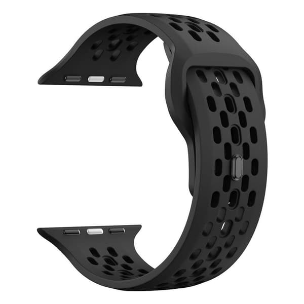 Apple Watch 42/44/46/49mm Silicone Watch Band – Black