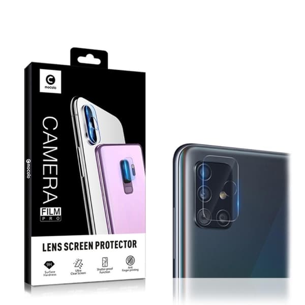 MOCOLO Linsskydd i Härdat Glas för Samsung Galaxy A71 Svart