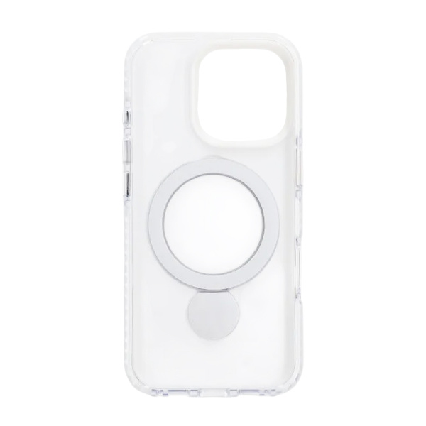 Pindun 360°Rotating Stand Magnetic Case For iPhone 16 Pro White