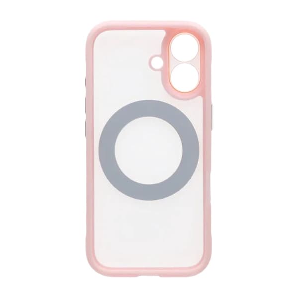 Clear Glow 360-degree Rotating MagSafe Stand Case For iPhone 17 Pink