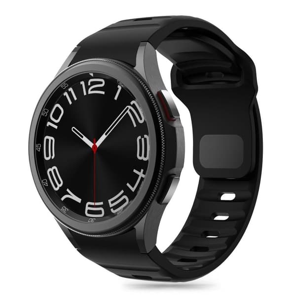 Tech-Protect Silicone Line Watch Strap Galaxy Watch 4/5/5 Pro/6/7/FE - Black