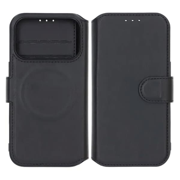 Rvelon Plånboksfodral för iPhone 17 Pro - Svart