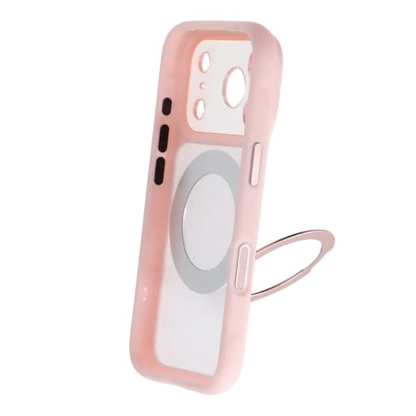Skal med Roterbart MagSafe-Stativ för iPhone 17 Pro - Rosa