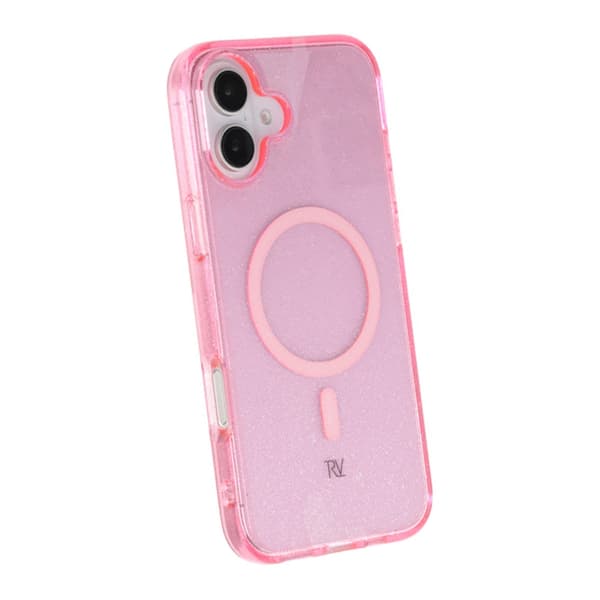 iPhone 16 Plus Rvelon TPU Mobile Case with MagSafe - Glitter Pink