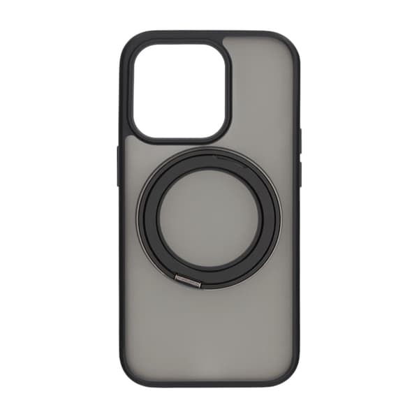 Matte case 360 ​​rotating bracket Mobile Phone Case For iPhone 14 Pro Black