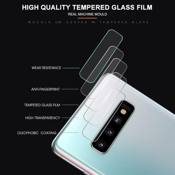 Samsung Galaxy S10 MOCOLO Linsskydd i Härdat Glas Svart