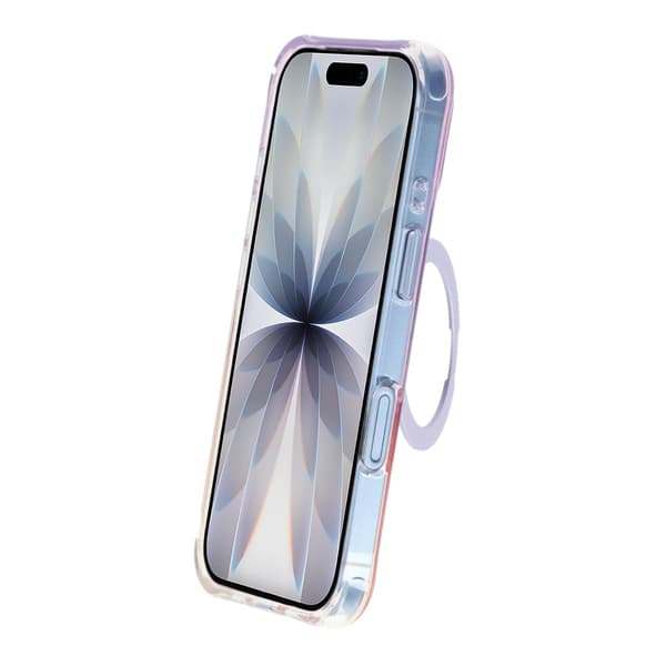 Ice Shell 360° Rotatable Magnetic Kickstand Phone Case - iPhone 17 Purple