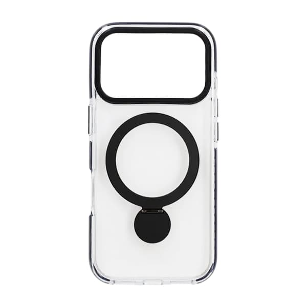 Pindun 360°Rotating Stand Magnetic Case For iPhone 17 Pro Black