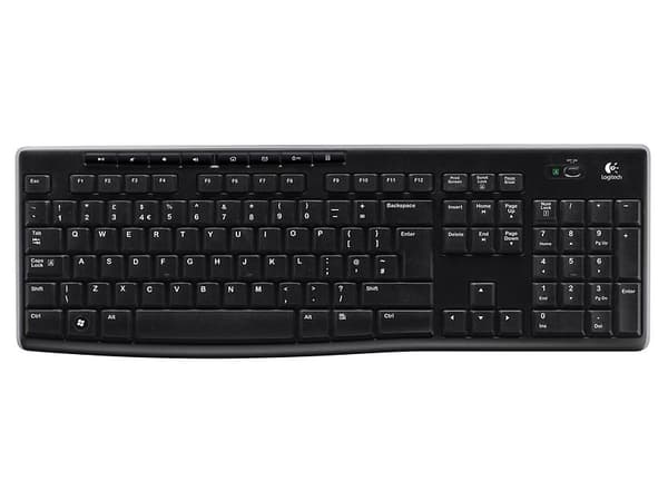 Logitech Wireless Keyboard K270 (Nordisk) - Original - Svart Svart