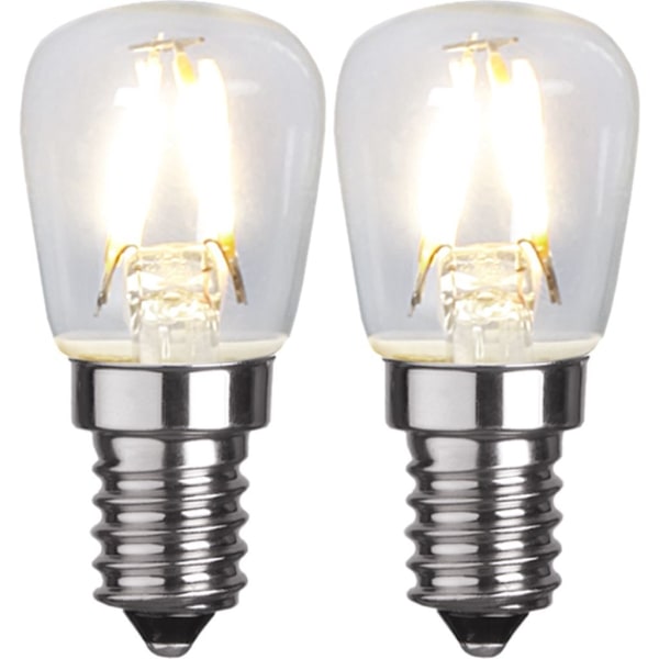 LED bulb E14 ST26 2-pack clear 1.3W 2700K 110 lumens