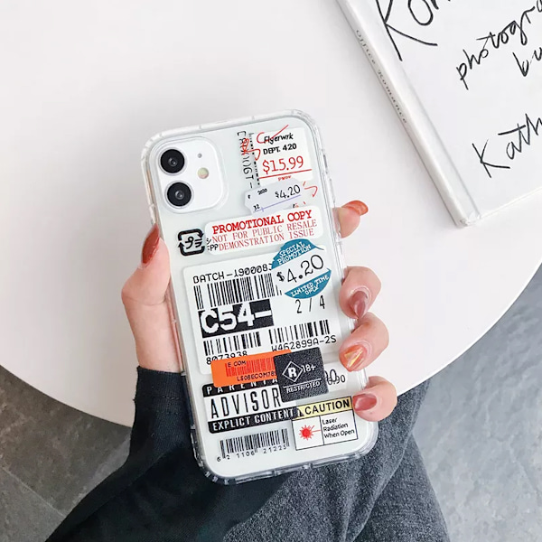 Stöttåligt Mobilskal iPhone 12 Mini - Fashion Streckkoder
